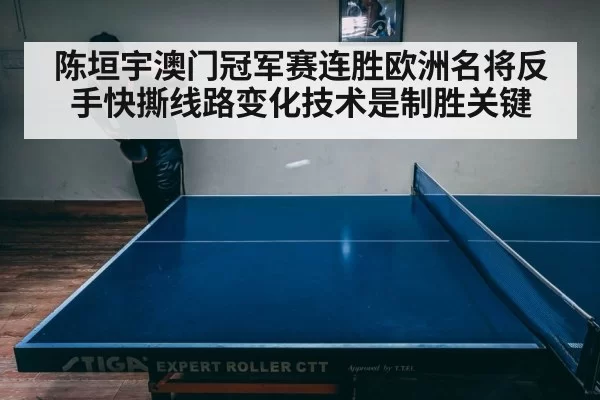 陈垣宇澳门冠军赛连胜欧洲名将反手快撕线路变化技术是制胜关键